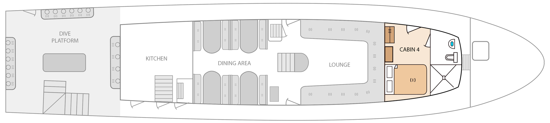 main deck aqua yacht