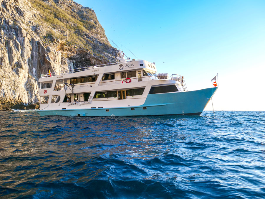 Aqua Yacht exterior Galapagos Islands liveaboard